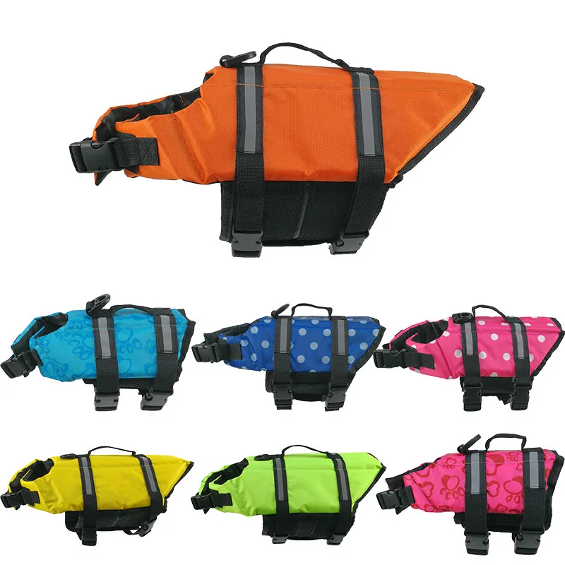 

Summer Pet Dog Life Jacket Reflective Pet Safety Clothes Life Vest for Small Dogs French Bulldog Pug Swimwear Puppy Dog Clothing