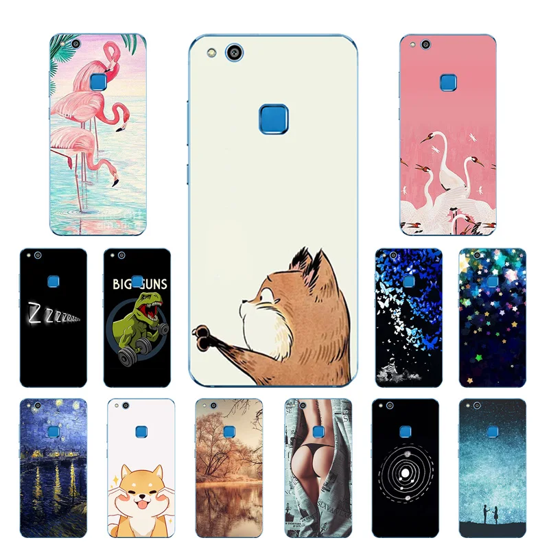 Чехол для huawei P10 Lite большой пистолет задней панели чехол 5 2 &quotЧехлы Coque P 10 Funda |