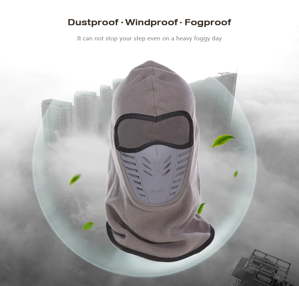Winter Unisex Windproof Motorcycle Bicycle Face Mask Neck Helmet Cap Thermal Fleece Hat