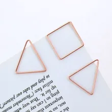 Платье-пачка 4 шт./упак. краткое Стиль геометрический Панч металлической перфорации формы Бумага Клип закладки канцелярские принадлежности для школьных канцелярских товаров Эсколар. H0087