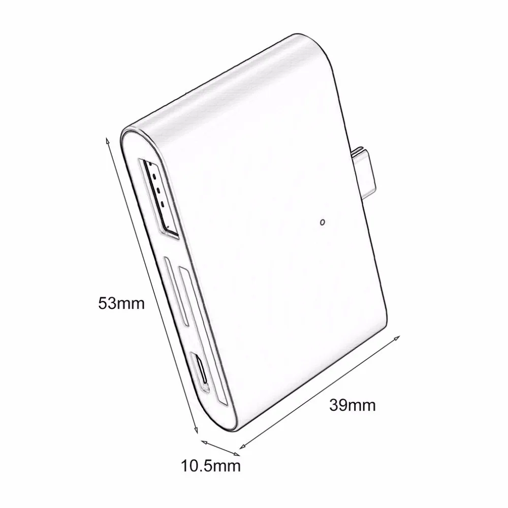 Малый Размеры Многофункциональный Тип-C смарт-ридер Алюминий сплав Тип-C Флешка TF Card Reader для смартфонов ПК