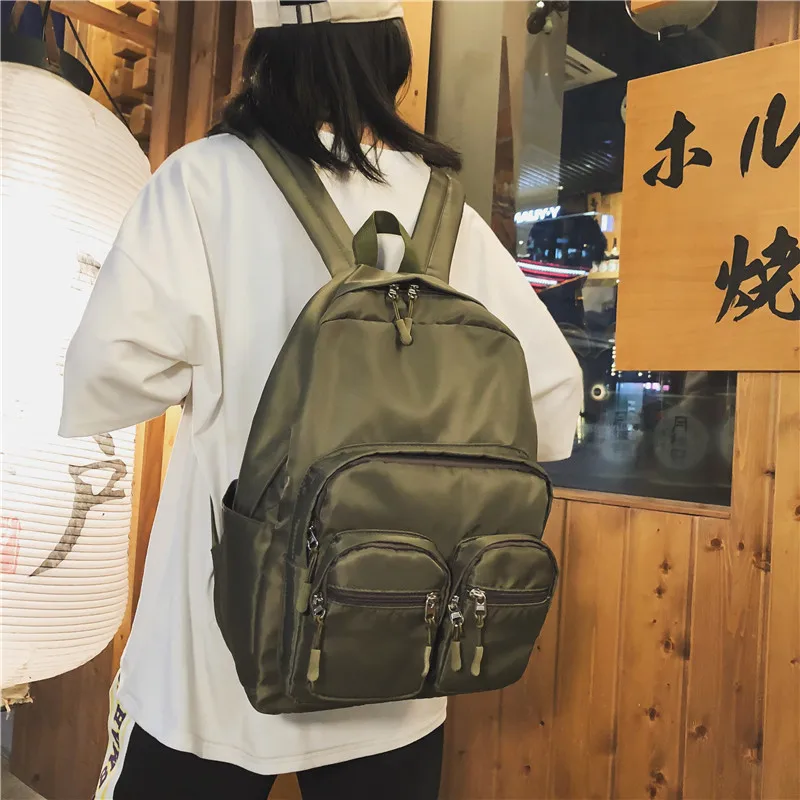 Women Nylon Backpack Bagpack Pocket Travel Back Pack Bag Female Casual Leisure Backpack Preppy School Bagpack For Teenagers Women Nylon Backpack Bagpack Pocket Travel Back Pack Bag Female Casual Leisure Backpack Preppy School Bagpack For Teenagers