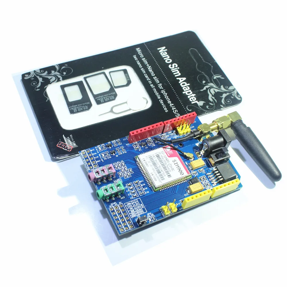 Макетная плата SIM900 GPRS GSM четырехдиапазонный модуль для Arduino Smart Home|module for arduino|module
