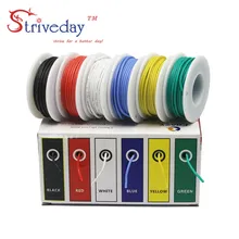 30 28 26 24 22 20 18awg Flexible Silicone Wire Cable wires 6 color Mix package