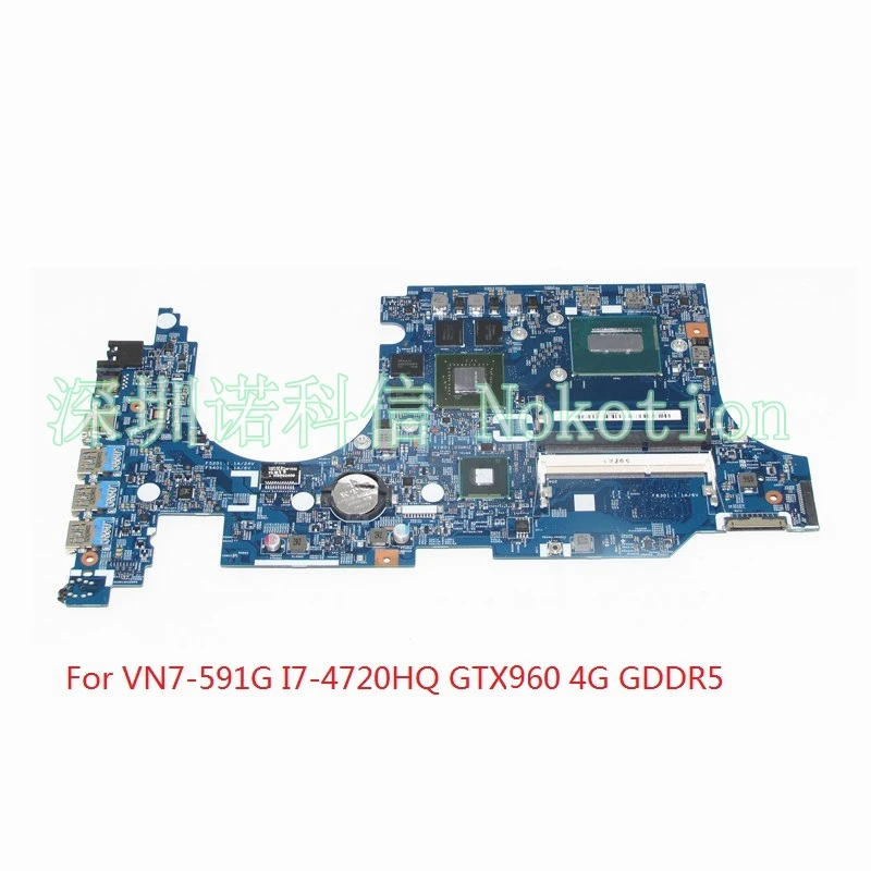 NOKOTION NBMUV11002 NB. MUV11.002 для Aspire V Nitro VN7-591G материнская плата ноутбука I7-4720HQ GTX960 4G GDDR5