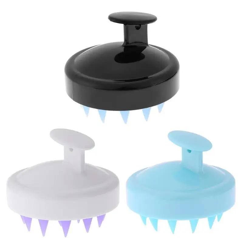 Soft Silicone Shampooing Massage Du Cuir Chevelu Brosse De Tête Massager  Douche Corps Masser Nettoyage Brosse De Cheveux Peig[x458]