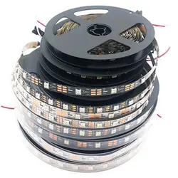 5 м WS2812 IC SMD5050 300 LED RGB полосы света лампы-Водонепроницаемый Мечта Цвет Индивидуальный Адресный Рождество украшения DC5V