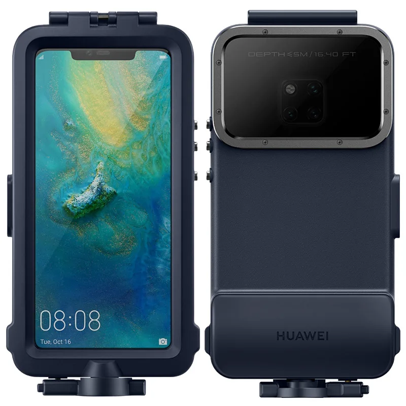 Чехол для подводного плавания для huawei mate 20 Pro, защитный чехол для дайвинга, водонепроницаемый Официальный чехол для подводной съемки mate 20 Pro - Цвет: Dark Blue