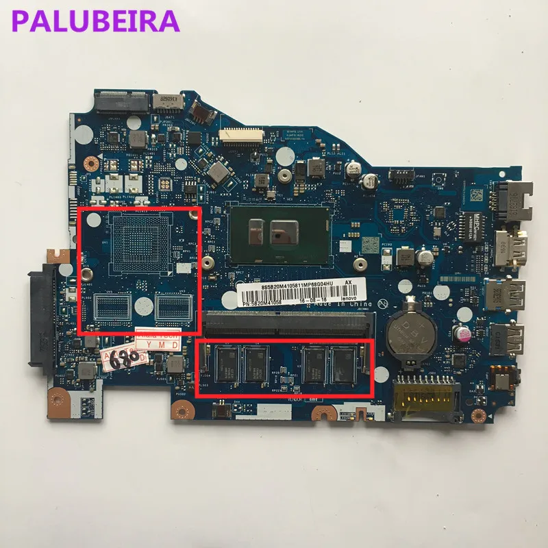 PALUBEIRA BIWP4 LA-D562P материнская плата для lenovo 100-15 100-15ISK ноутбук материнская плата с ЦПУ хорошо работает