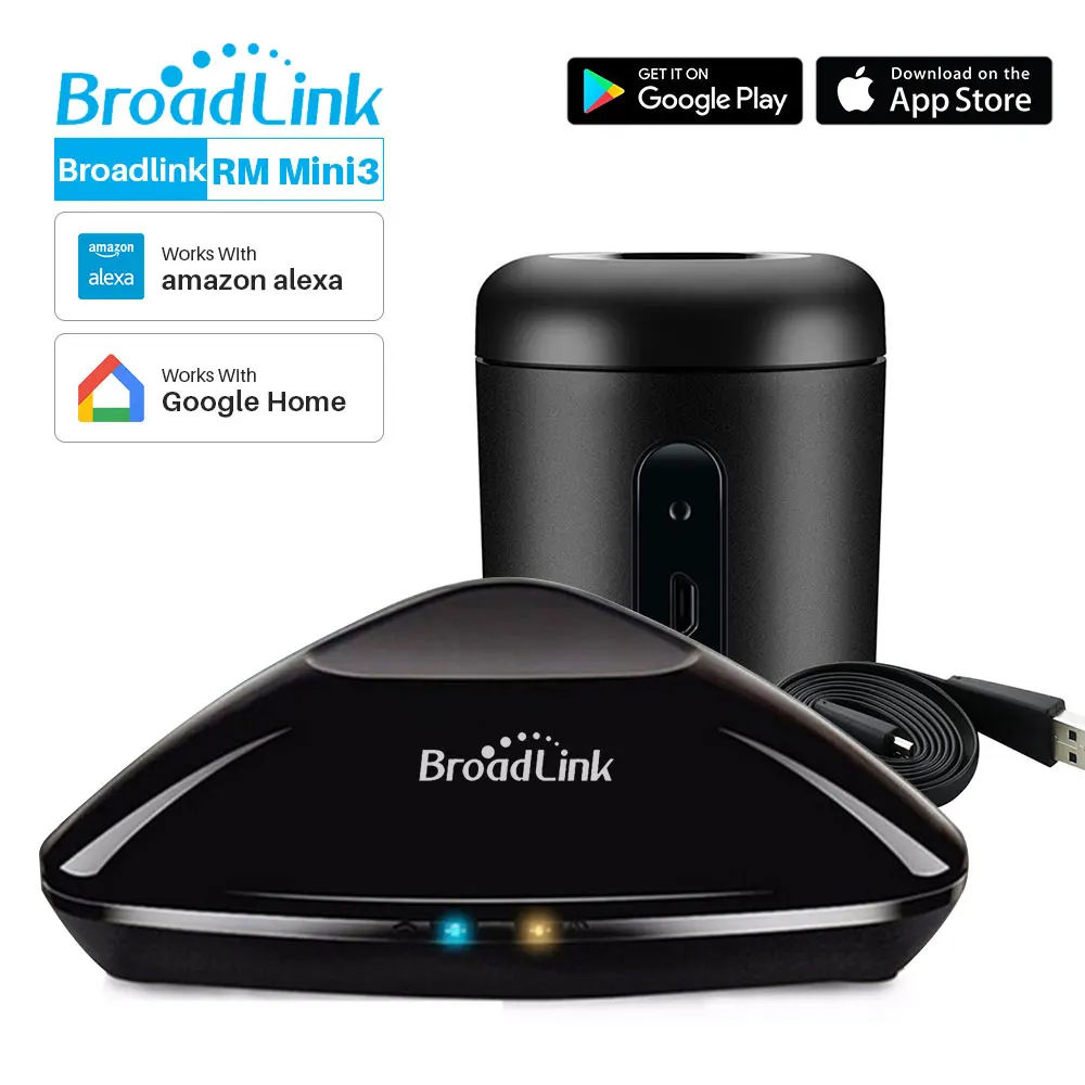 Skup Broadlink RM Pro + RM Mini3 uniwersalny inteligentny pilot 4G WiFi IR RF praca z Alexa Google Home Mini Smart Home