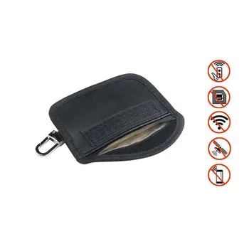 

1Pc Mini Car Key Case For Signal Blocking Faraday Chiave Dell'automobile Portachiavi Privacy Protection RFID Waterproof Key Case