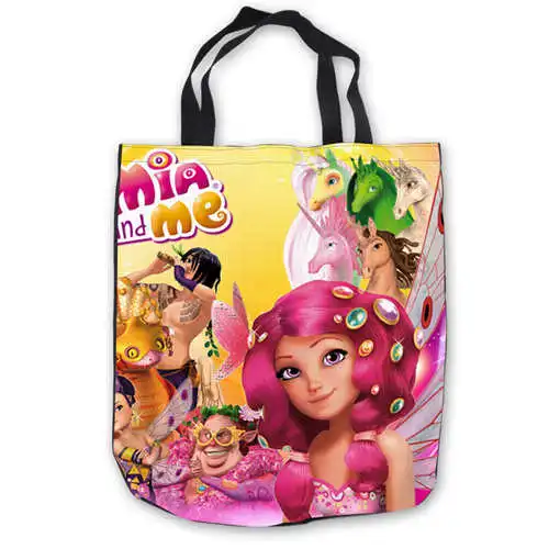 Пользовательские холст Миа ме напкинкопия (1) ToteBags Ручные Сумки хозяйственная