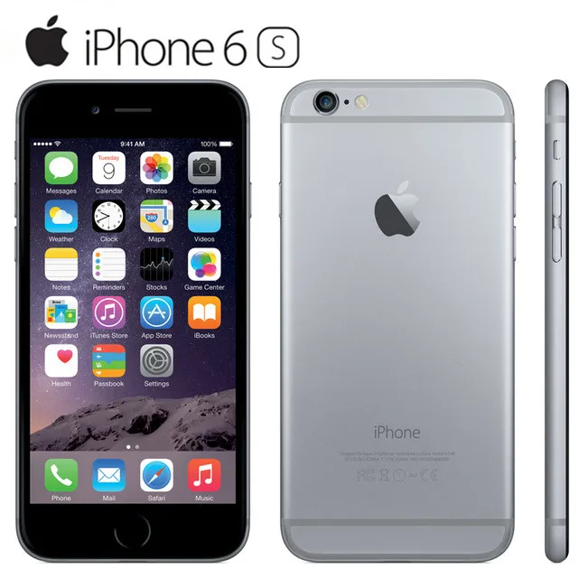 100% Original iPhone 6S Unlocked 4.7 Inch Dual Core 2GB RAM 16/64/128GB ROM 12.0MP Camera LTE IOS IPS Touch ID Used Mobile Phone