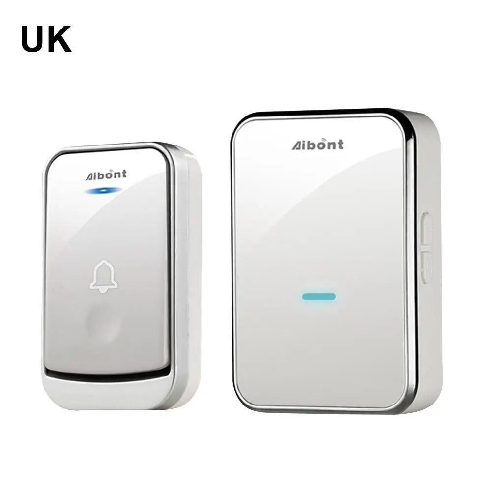 

WIFI Wireless Doorbell Bodyguard Smart Power Remote Control Exchange Music Doorbell Kit 1 Push Button Transmitter 1 Receiver 45