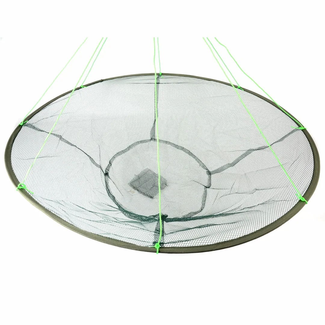 100cm Large Landing Fishing Net Large Prawn Bait Crab Shrimp Net Crayfish Catcher Net Tackles Protable Foldable Landing Net