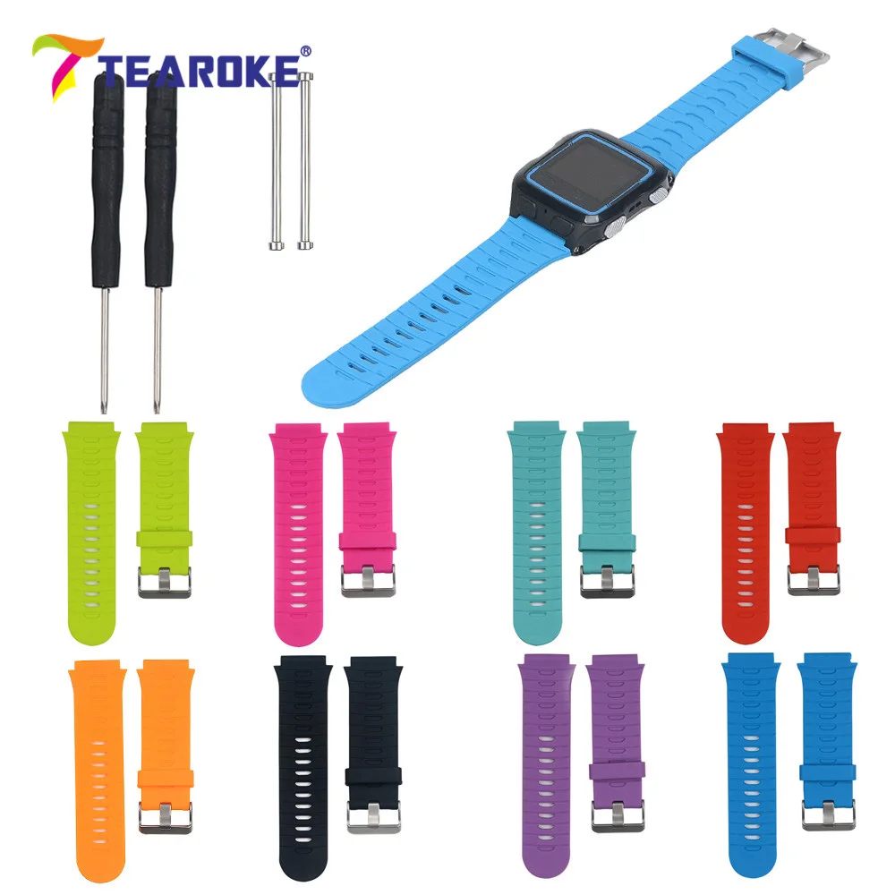 

TEAROKE 8 Colors Silicone Soft Watchband for Garmin Forerunner 920XT + Tools Sport Fashion Replacement Bracelet Watch Band Strap