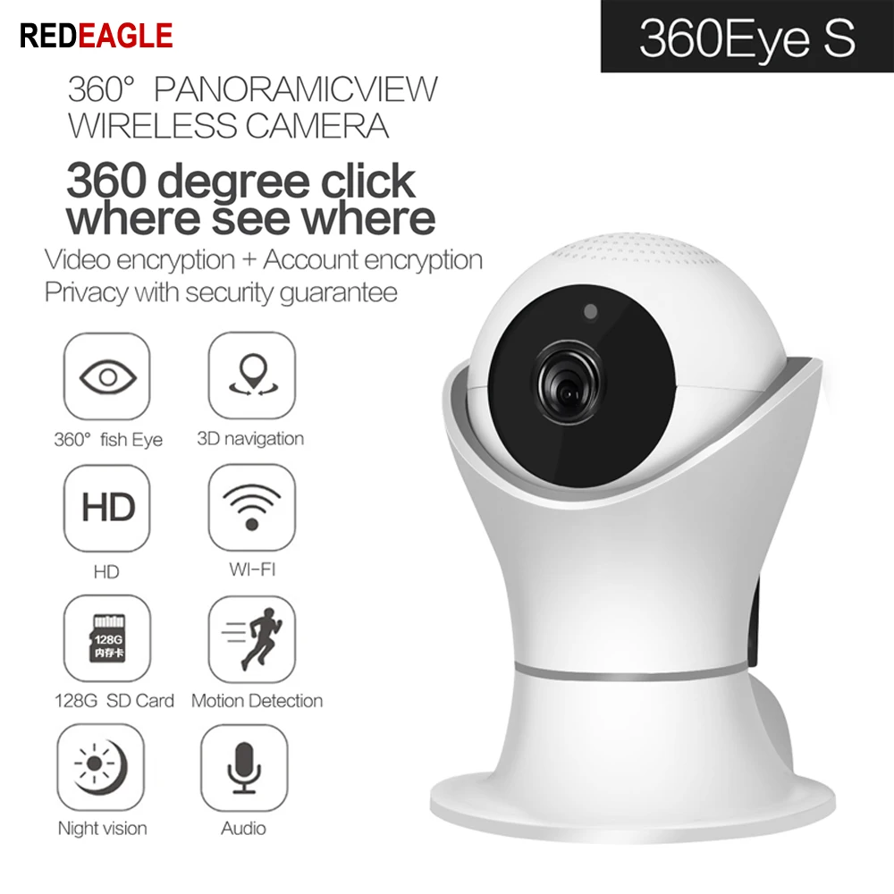 

REDEAGLE 1080P HD IP Camera Home Security Surveillance Camera Wifi Night Vision Wireless CCTV Camera Baby Monitor