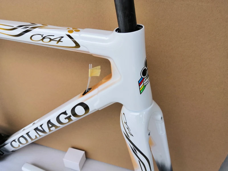 Cheap 2019 New arrival T1100 UD Matte-Glossy Black Red Colnago C64 carbon road frame bicycle Frameset with 12 colors for selection 5