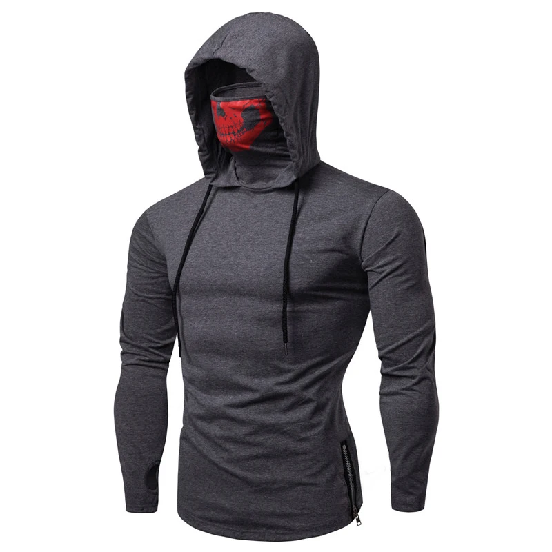 

Fashion Sudaderas Para Hombre Fitness Hooded Men's Ninja Suit Call of Duty Mask Large Size Men Moletom Masculino Com Capuz