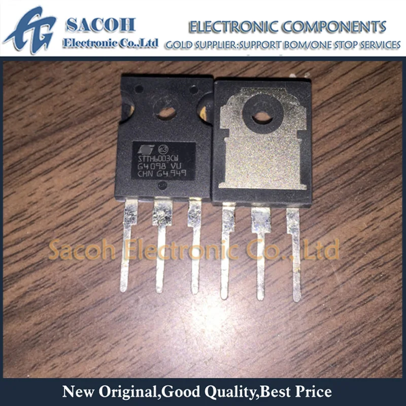 

New Original 10PCS/Lot STTH60P03SW STTH60P03S STTH60P03 OR STTH6003CW TO-247 60A 300V Fast Recovery Rectifier Diode