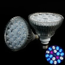 E27 18W 2UV 10 Blue 6White LED Aquarium Light 18x1W Aqua Light Led For Freshwater Fish Plant Marine Aquarium Coral Grow Lights