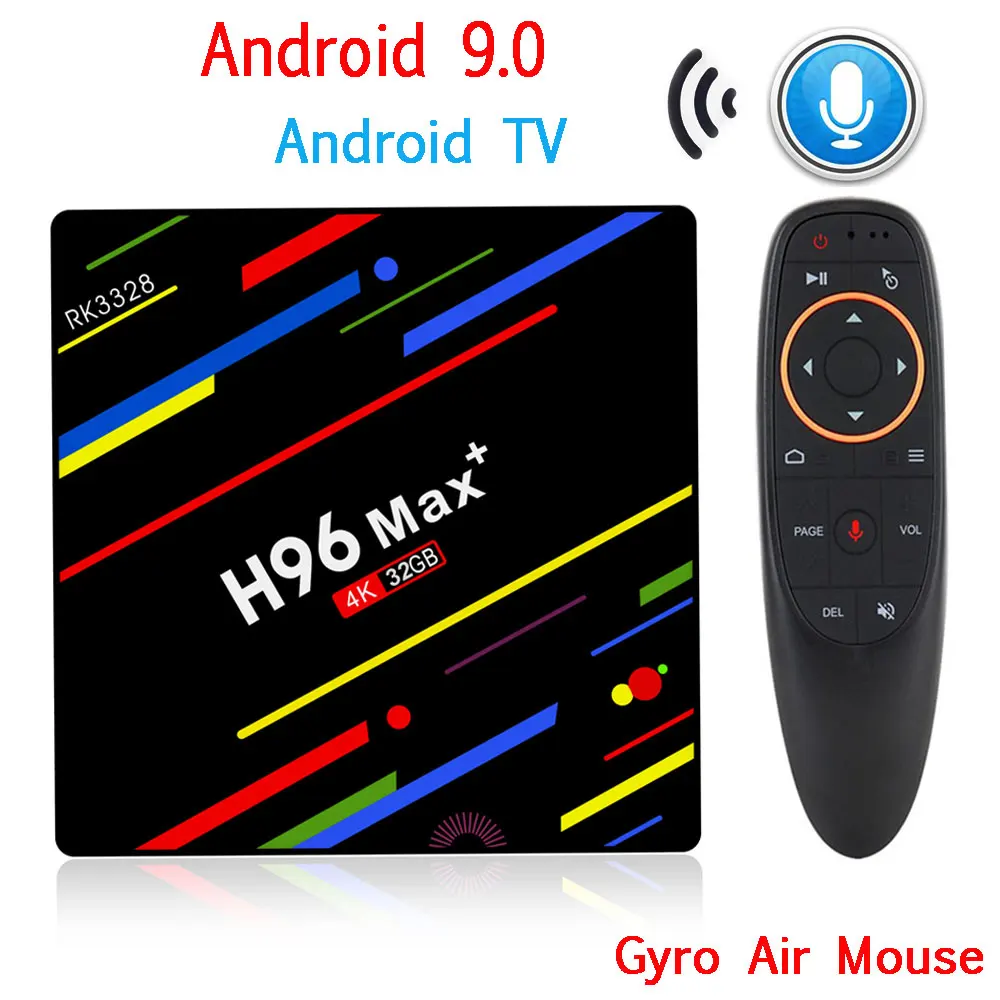 ТВ-приставка H96 MAX Plus Android 9 0 смарт-приставка RK3328 4 ГБ 32 64 Гб 5G Wifi 4K H.265 медиаплеер Pro H2