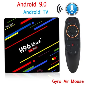 

H96 MAX Plus TV Box Android 9.0 Smart Set Top Box RK3328 4GB 32GB 64GB 5G Wifi 4K H.265 Media player H96 Pro H2 PK X96 MAX