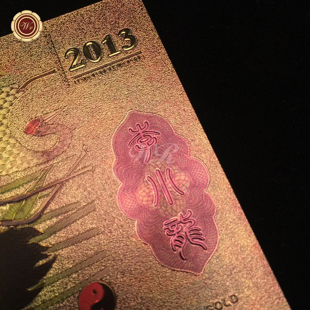 Удивительная Золотая фольга для банкнот Брюс Ли 100 памятная банкнота необычные