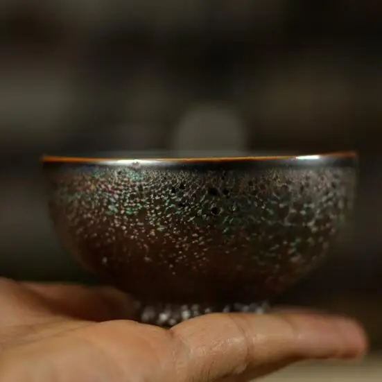 Chinese porcelain teacup Large kiln firing Master Cup Kung Fu Tea Stoneware Coarseware cup Retro | Дом и сад