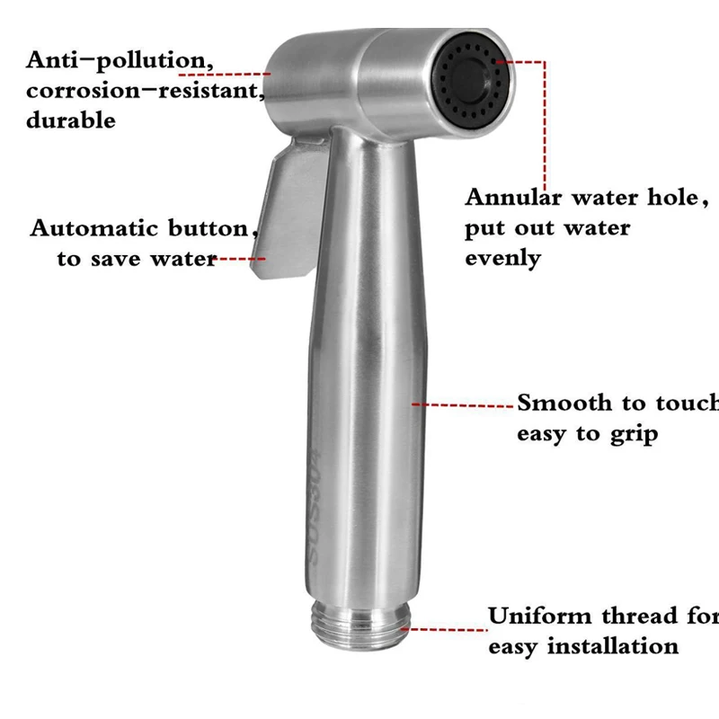 Modun стальной ручной гигиенический душ портативный Туалет Биде Распылитель водяной пистолет Душ Туалет биде кран Ванная комната биде спрей