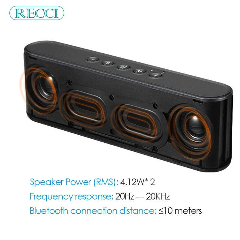 

large capacity 2200 mAh buletooth speaker 8W power Top quality metal speaker MP3 long paly time 8H protable buletooth 7.5