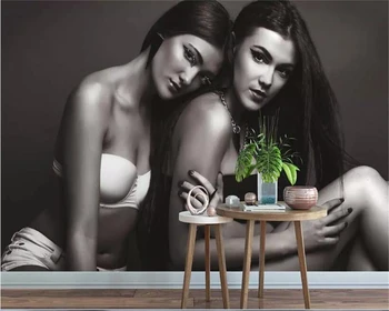 

beibehang 3d wallpaper large-scale ultra-high-definition naked female art photo mural decoration sofa background 3d wallpaper