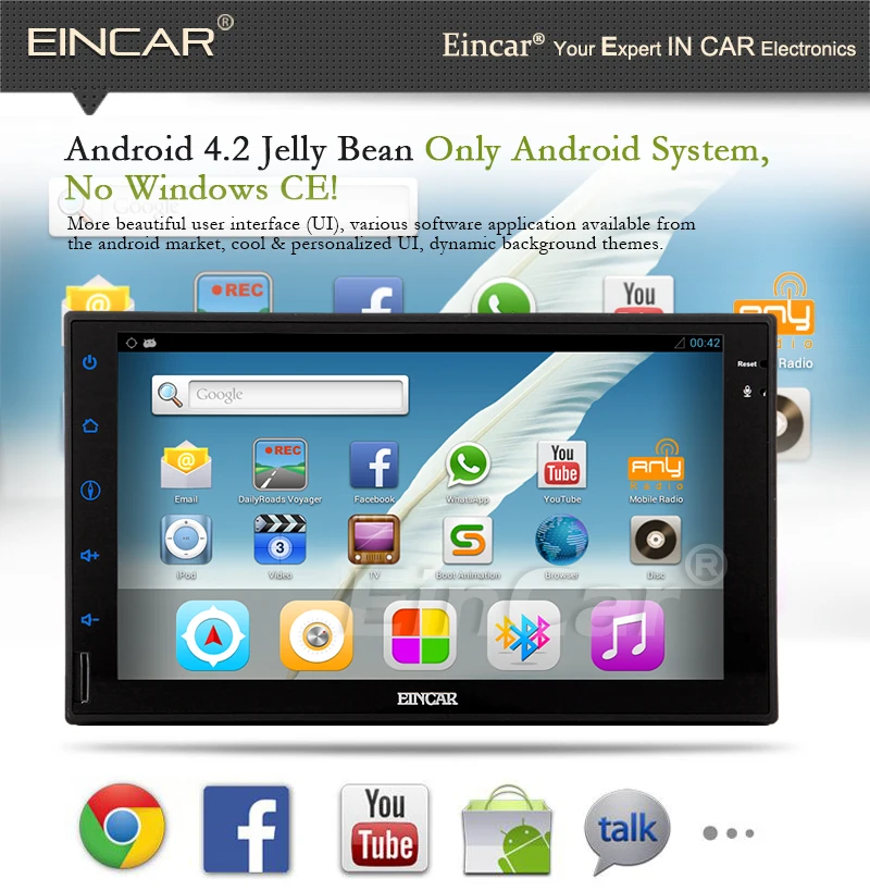 Best Android 5.1 Map No-DVD Tablet GPS WiFi EQ 4-Core 7" Auto Car Stereo APP CD Autoradio Video Radio SD 1080P 1