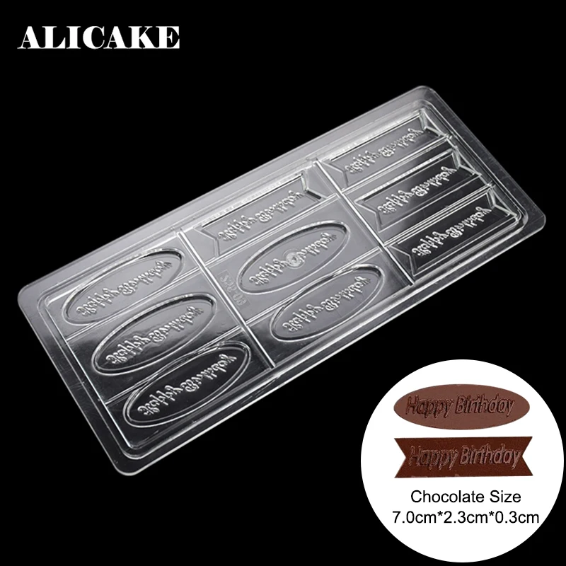 14 Cavity Ball Polycarbonate Chocolate Moulds Tray Sphere Plastic Baking Form Molds Tools Happy Birthday Baking Bakery Mold Z20