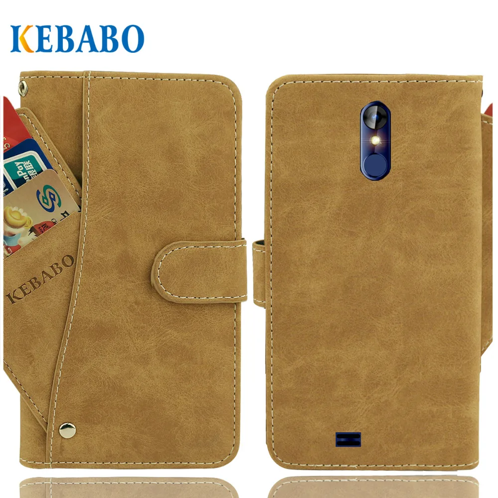 Leather Wallet Logicom Le Hop Case 6.18&quot Flip Vintage Front Card Slots Cases Cover Business Phone Protective Bags | Мобильные