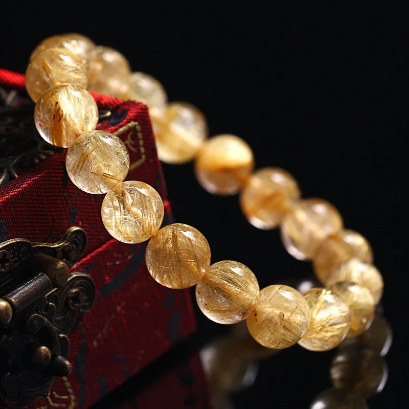 Natural rutilated bracelet male of the atmosphere paragraph lucky evil spirits a trecsure |