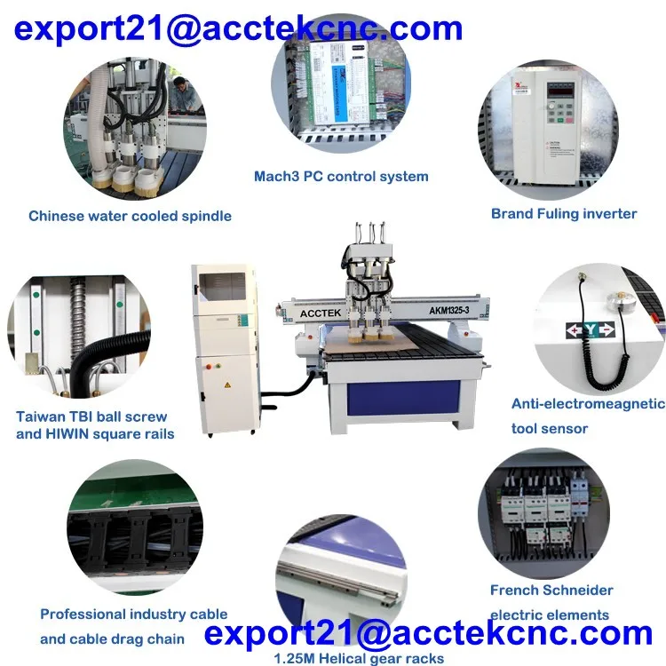 Простой в эксплуатации цилиндр воздушного охлаждения atc шпиндель cnc