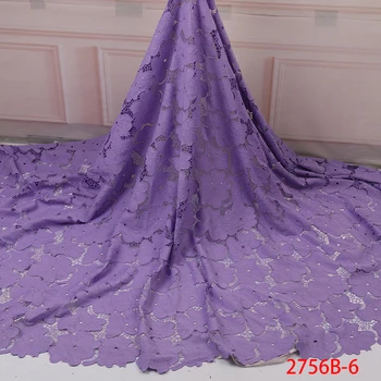 

2019 High Quality Water Soluble Lace Milk Silk Lace African Guipure Lace Fabric with Stones for Party Dress AMY2756B