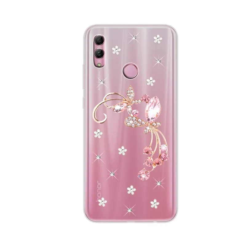transparent 3 Для huawei Honor View 20 прозрачный силиконовый чехол для huawei mate 20 pro Honor 10 View 10 lite Shell DIY Кристальные Цветы Чехол для телефона - Цвет: transparent 3