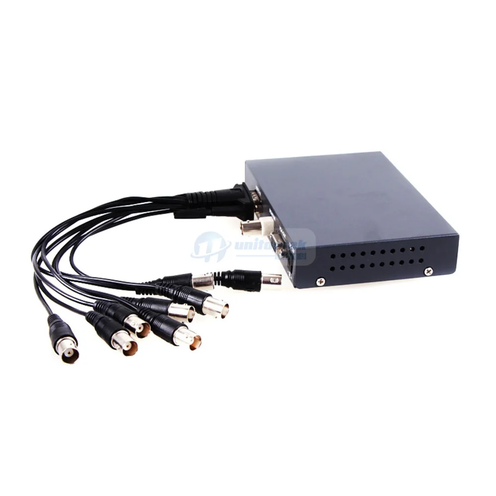 8CH VGA OUT цифровой цвет видео Quad сплиттер процессор BNC коммутатор для CCTV системы