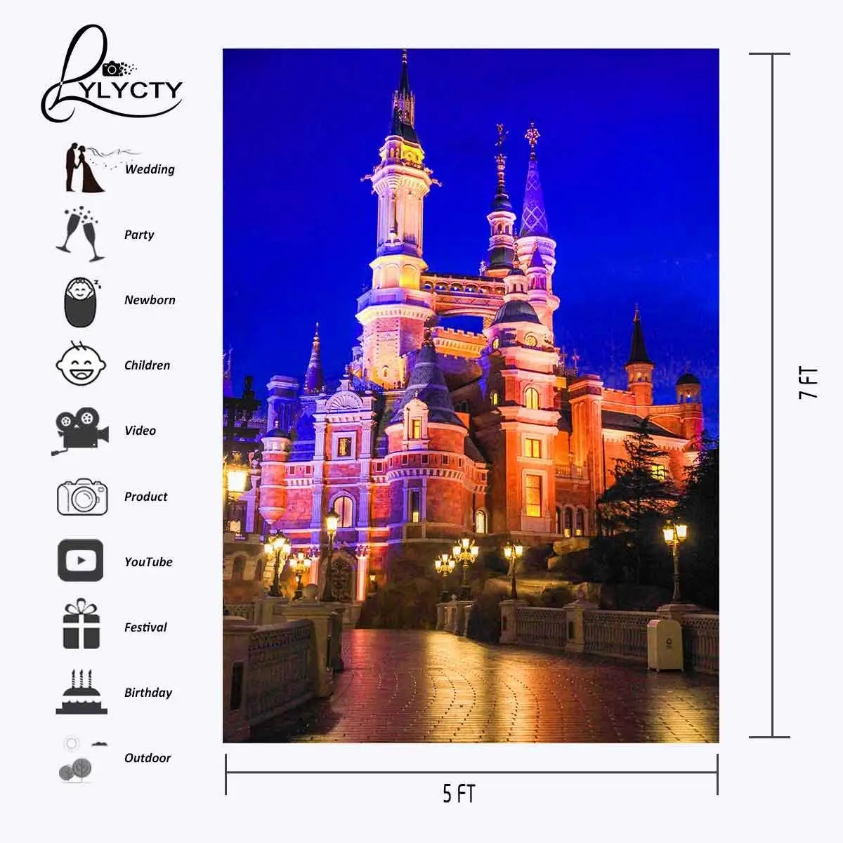 220x150 см фон ночной блестяще освещенный фото фон для камеры фото реквизит