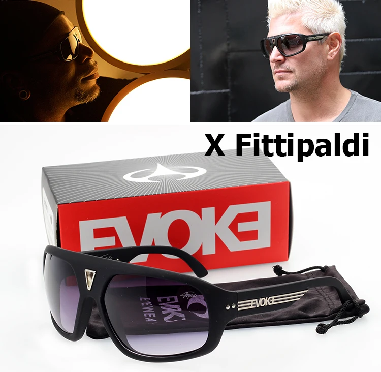 EVOKE Brand X FITTIPALDI Sunglasses Sports Outdoor Emerson Fittipaldi Signature Sun Glasses