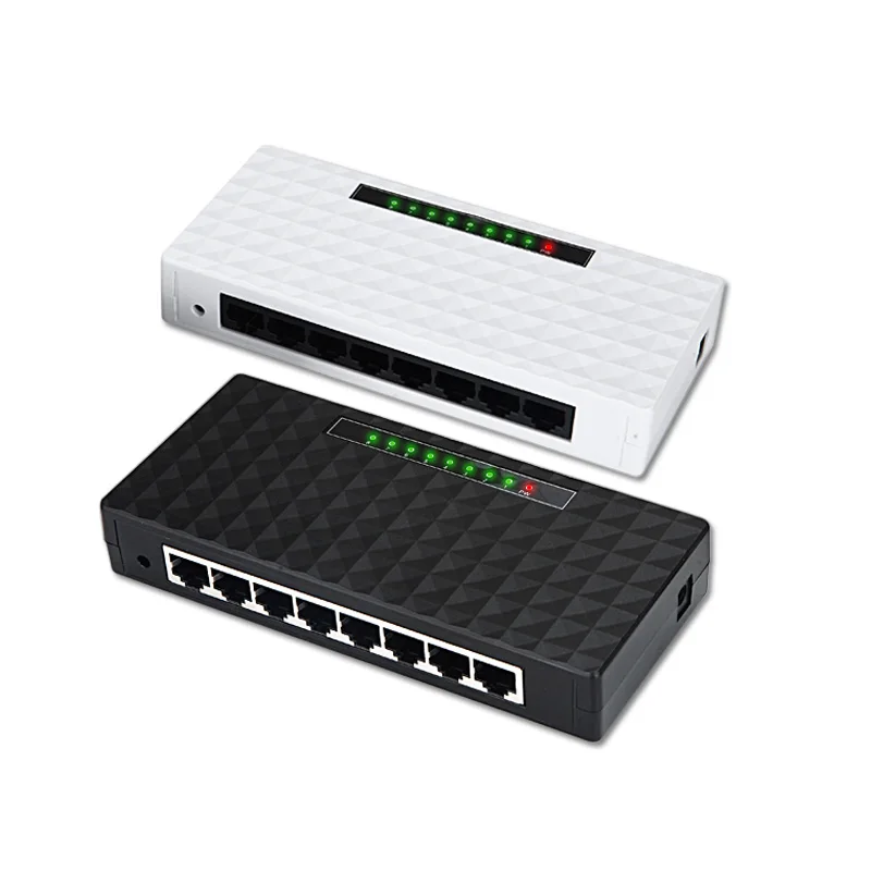 DIEWU 8 Port Gigabit Switch HUB LAN 10/100/1000Mbps Full Duplex Gigabit