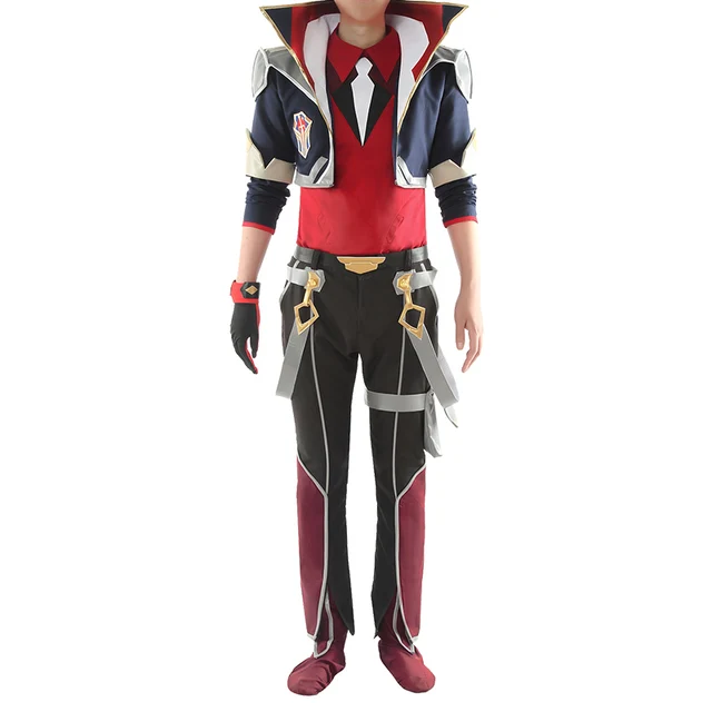 Anime Game Lol Battle Academy Ezreal Combat Gear Gothic Uniform Cosplay Costume Halloween Outfit For Men New Free Shipping Anime Costumes Aliexpress