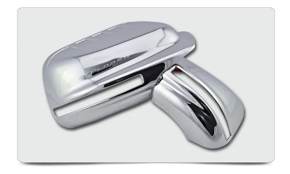 ABS Plating Chrome Mirror Cover For Ford Explorer 2012 2013 FULL With Turn Signal Light Cutout For North And South American c