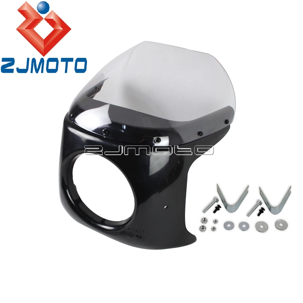 Retro 7'' Headlight Fairing & WindScreen For Honda CB 175 200 250 350 Cafe Racer