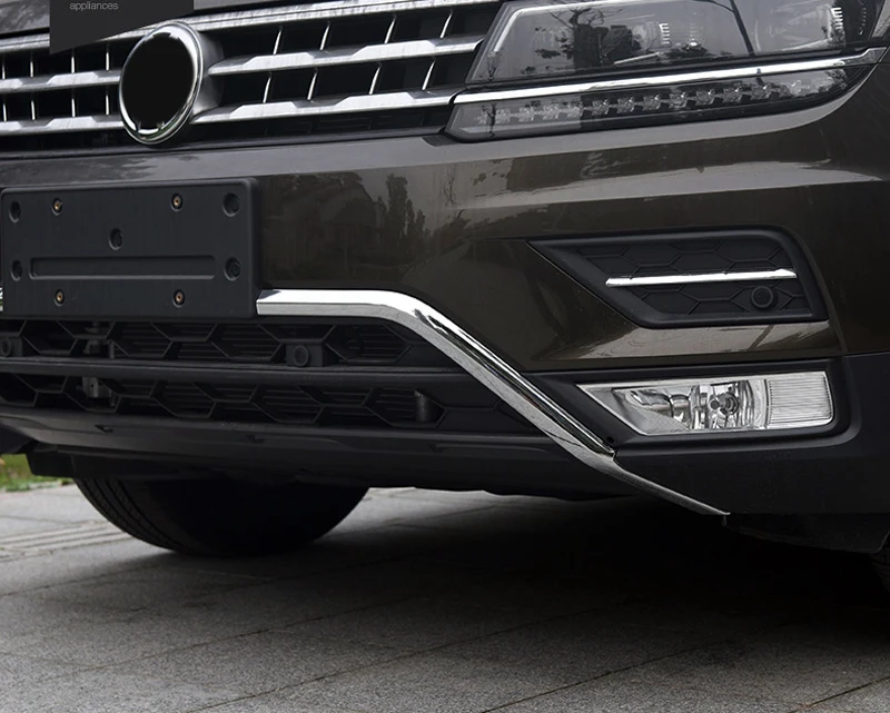 Для Volkswagon VW Tiguan Нержавеющая сталь сзади хвост крышка багажника под давлением Крышка отделка автомобиль-Стайлинг