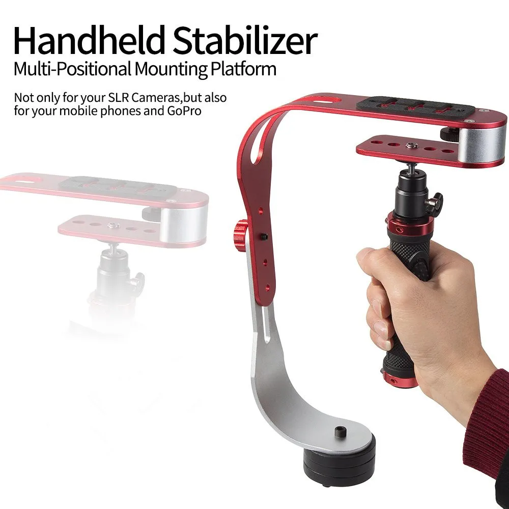 ZUOCHEN Camera handheld Grip Phone Stabilizer Video Stabilizer dslr Gimbal Support handy steady cam for iPhone HUAWEI Gopro