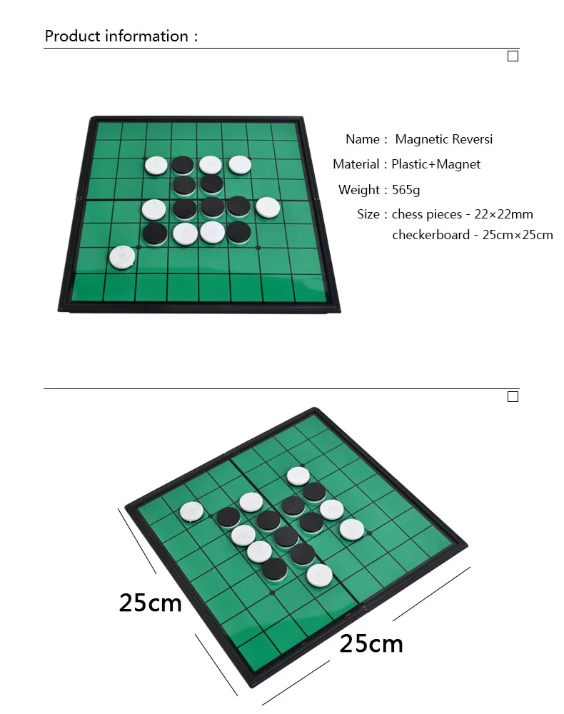 Высокое качество Отелло Настольная игра 64 шт./компл. Магнитная для путешествий реверси игра шахматы Пластик шахматы