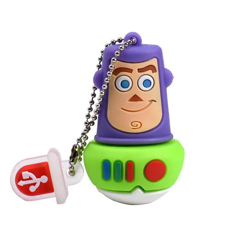 E SHANDIAN USB флэш-накопитель История игрушек мультфильма Базз Лайтер Флешка 64 ГБ 32 ГБ 16 ГБ 8 ГБ 4 ГБ карта памяти Флешка мини-подарки - Цвет: E